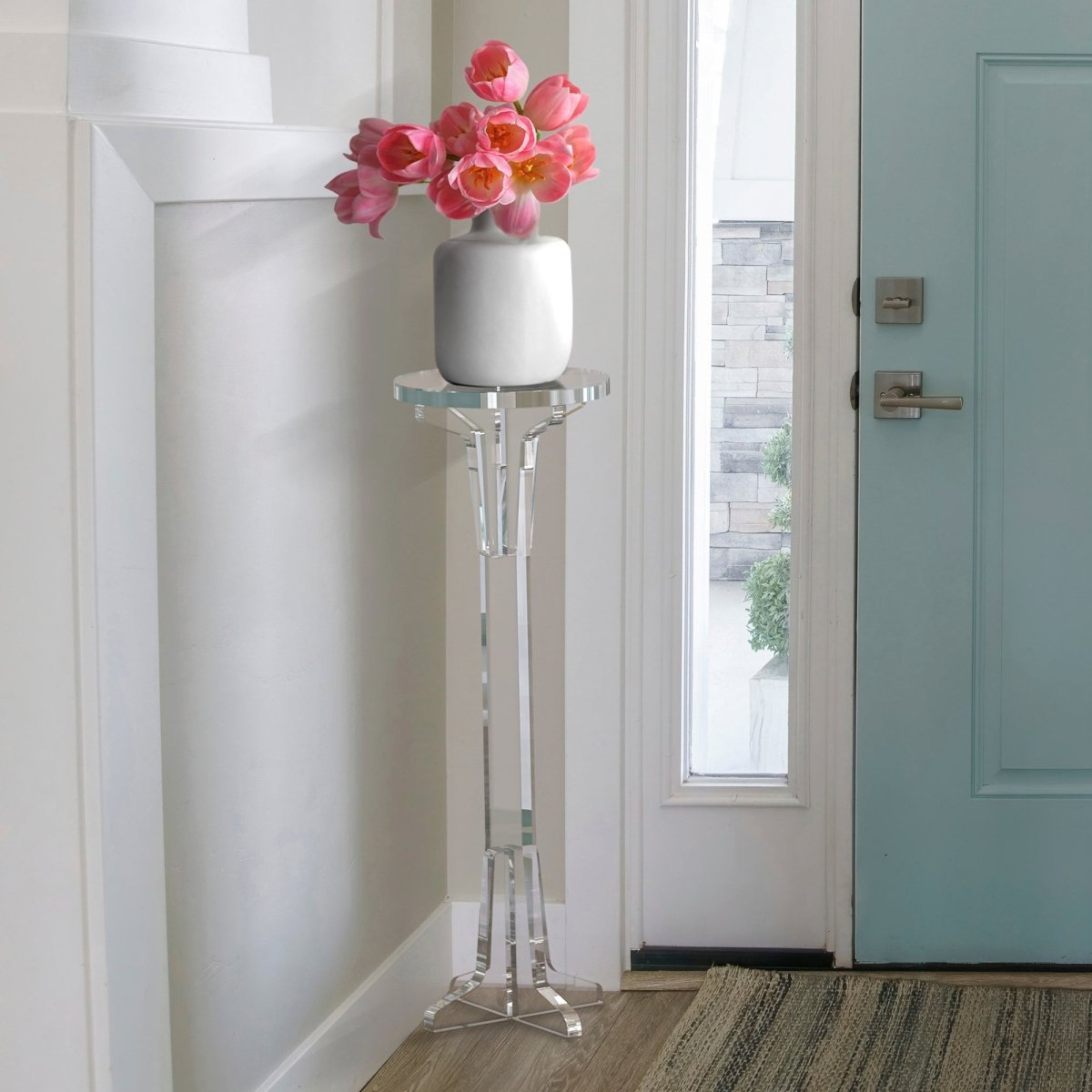 Divine Clear Acrylic Pedestal - Stauber Furnishings